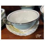 Castleton China Turquoise Tea Cups and Saucers Set