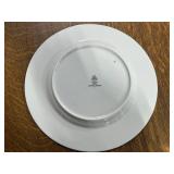 VTG Set of 10 Castleton China Turquoise Dinner Plates