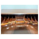 Antique Wooden Secretary Desk with Key