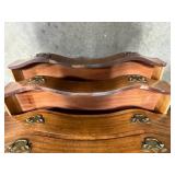 Antique Wooden Secretary Desk with Key