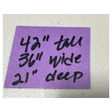 Antique Wooden Secretary Desk with Key