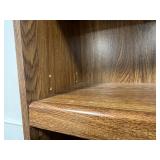 Woodgrain Bookshelf 71 Inches Tall with 5 Shelves