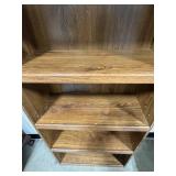 Woodgrain Bookshelf 71 Inches Tall with 5 Shelves