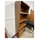 Woodgrain Bookshelf 71 Inches Tall with 5 Shelves