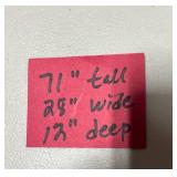 Woodgrain Bookshelf 71 Inches Tall with 5 Shelves