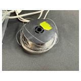 Household Hardware and Accessories Lot with Lock Sets, Bulbs, Fan, and Basket