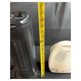 Lot of 2 Portable Electric Heaters - Tower and Comfort Zone Fan Heater