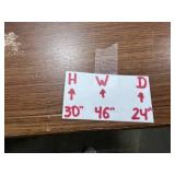 Wooden Office Desk with Drawer, Cabinet 46x24x30 Inches