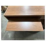 Wooden Office Desk with Drawer, Cabinet 46x24x30 Inches