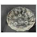 Vintage Glass Bowls, Baldwin Brass Candle Holders, and VTG Eyeglasses with Ray Ban Case