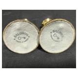 Vintage Glass Bowls, Baldwin Brass Candle Holders, and VTG Eyeglasses with Ray Ban Case