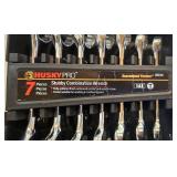 G - GearWrench 7 Piece Ratcheting Combination Wrench Set and Husky Pro 7 Piece Stubby Combination Wrench Set