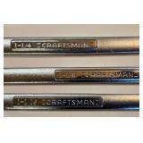 G - Craftsman Combination Wrench Set with Extra Open End Wrench