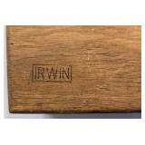 G - Irwin Auger Drill Bit Set in Wooden Box with Booklet