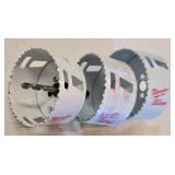 G - Collection of Hole Saws Including Milwaukee Hole Dozer