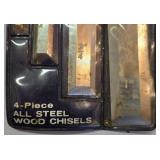 G - Assorted Steel Wood Chisels, Punches and Borers Collection