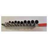 G - Craftsman 1/2 Inch Drive Socket Wrench Set with Standard Sockets and Extensions