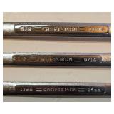 G - Set of 9 Craftsman Standard and Metric Brake Line Wrenches