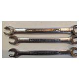 G - Set of 9 Craftsman Standard and Metric Brake Line Wrenches