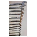 G - Set of 12 Craftsman Open-End and Combination Standard/Metric Wrenches
