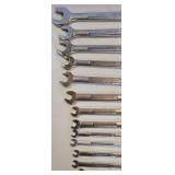 G - Set of 12 Craftsman Open-End and Combination Standard/Metric Wrenches