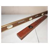 (2) Wooden Contractors Levels