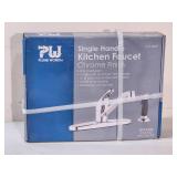 New in Box Kitchen Faucet with Plumbing Supplies