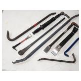 Large Assortment of Pry Bars