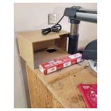 Craftsman 10" Radial Arm Saw Mounted on a Rolling Base