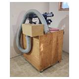 Craftsman 10" Radial Arm Saw Mounted on a Rolling Base