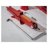 (1) Big Red 4-Ton Hydraulic Jack & (2) 1-Ton Scissors Jacks