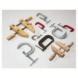 Large Assortment of Small Misc. Clamps