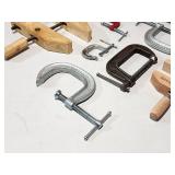 Large Assortment of Small Misc. Clamps