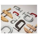 Large Assortment of Small Misc. Clamps