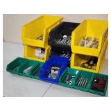 Assorted Organizer Bins with Contents