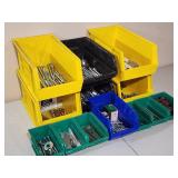 Assorted Organizer Bins with Contents