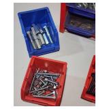 Assorted Organizer Bins with Contents