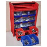 Assorted Organizer Bins with Contents