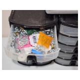 (4) Assorted Fastener Organizers with Contents