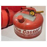 Assorted Gas Cans & Funnels