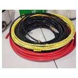 Assorted Shop VAC Air Filters and Air Supply Lines