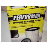 Assorted Shop VAC Air Filters and Air Supply Lines