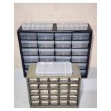 (2) Assorted Sized Organizer Storage Bins