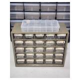 (2) Assorted Sized Organizer Storage Bins