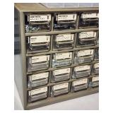 (2) Assorted Sized Organizer Storage Bins