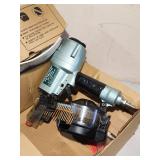 Hitachi Pneumatic 2-1/2" Industrial Roofing Coil Nailer with Box of Nails