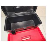 (2) Assorted Plastic Toolboxes