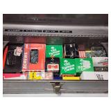 Metal Toolbox with Contents