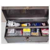 Metal Toolbox with Contents