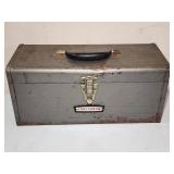 Metal Toolbox with Contents